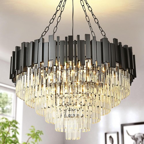 Modern crystal chandelier - crystal,
