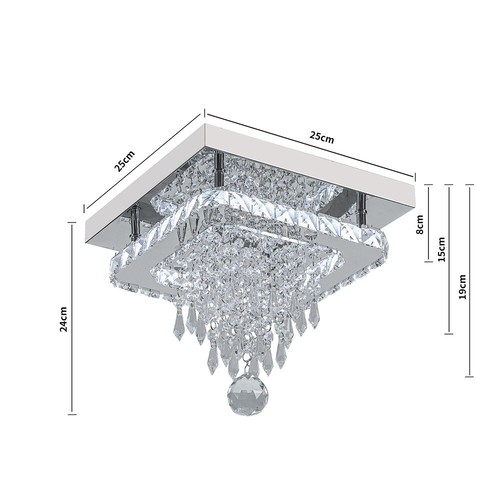 100cm crystal led ceiling - crystal,