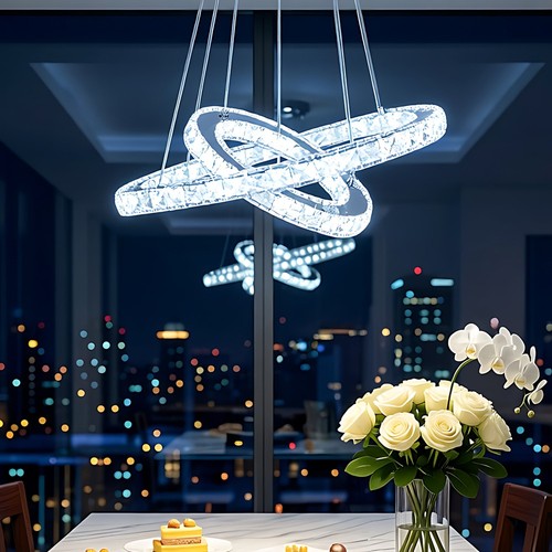 Rings crystal led ceiling - 2/3-rings,