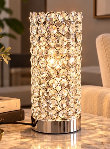 Polished chrome k9 crystal - &,