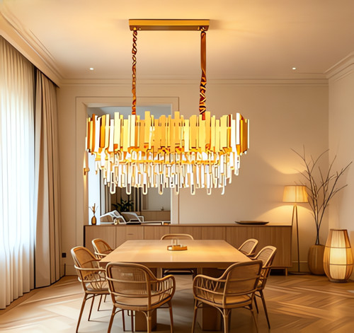 Crystal chandelier round - crystal,