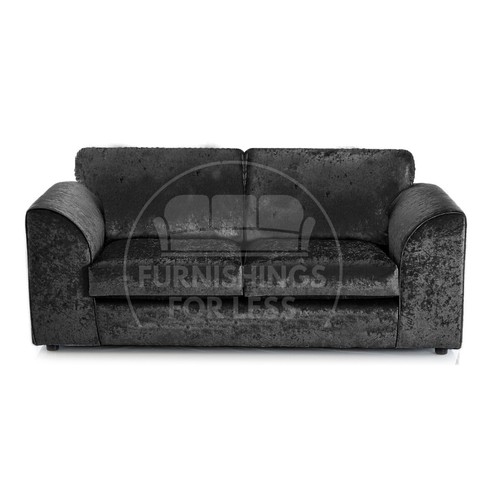 Crystal black corner sofa - black,