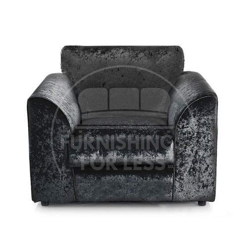 Crystal black corner sofa - black,