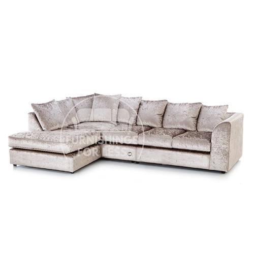 Crystal mink corner sofa - crystal,