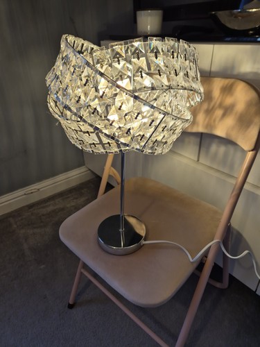 Crystal glass corner lamp - crystal,
