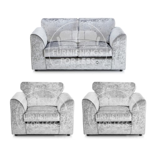 Crystal silver corner sofa - corner,