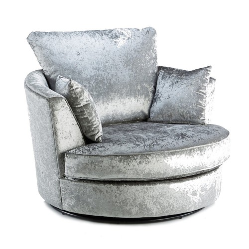 Crystal silver corner sofa - crystal,