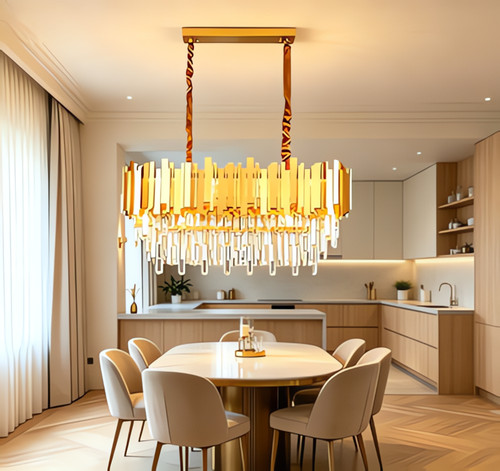 E14 crystal chandelier - crystal,